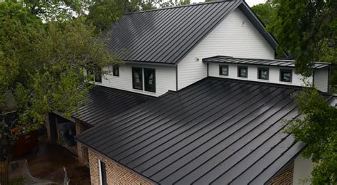 matte black metal roof